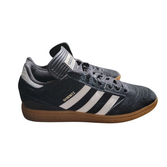 Adidas Busenitz 10.5 Black Suede Skate Sneakers - Picture 3 of 7